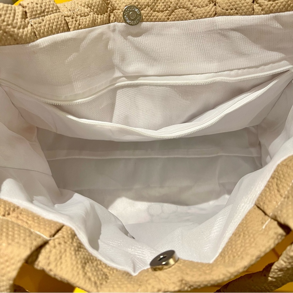 Kuromi KuKu Tan stitch Quilted Tote Bag - Picture 7 of 8